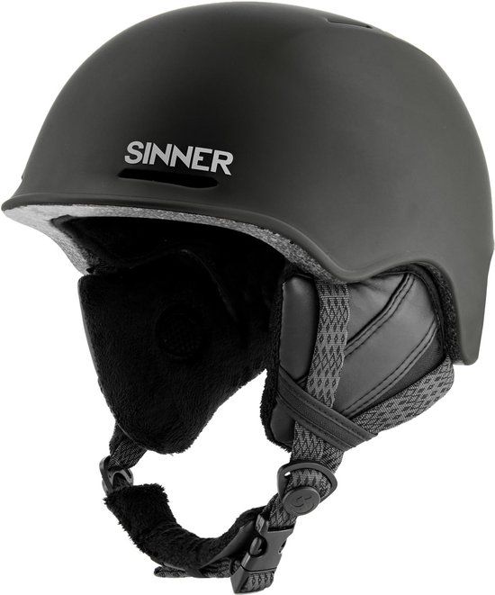 SINNER Fortune Skihelm - Mat Zwart - Unisex - Maat 61