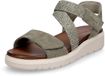 Tamaris Plateau Sandalen Dames Groen Maat 36