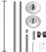 SereneLife Paaldans Beschermmat Mat – Veilig Landen Zonder Blessures – Ideaal voor Pole Dance, Dansmat, Turnmat, Yoga en Fitness Thuis, Opvouwbaar Antislip Diameter 120/150cm tot 200kg