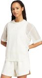 adidas Mujer SOFT LUX MESH TEE, off white, XXS
