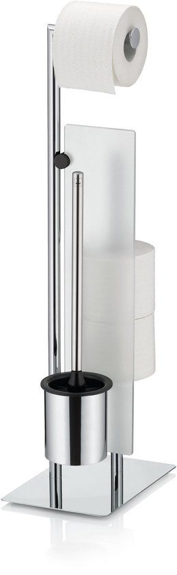 Kela Wc-borstel en Toiletrollen houder Style Zilver