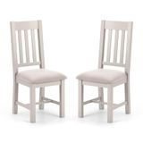 Julian Bowen Richmond eetkamerstoelen, grijs, 2 stuks
