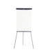 Nobo Basic melamine flipover met driepootstatief, niet magnetisch, zilver/wit