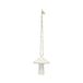 Suspension Icecat, porcelaine, champignon, blanc et or
