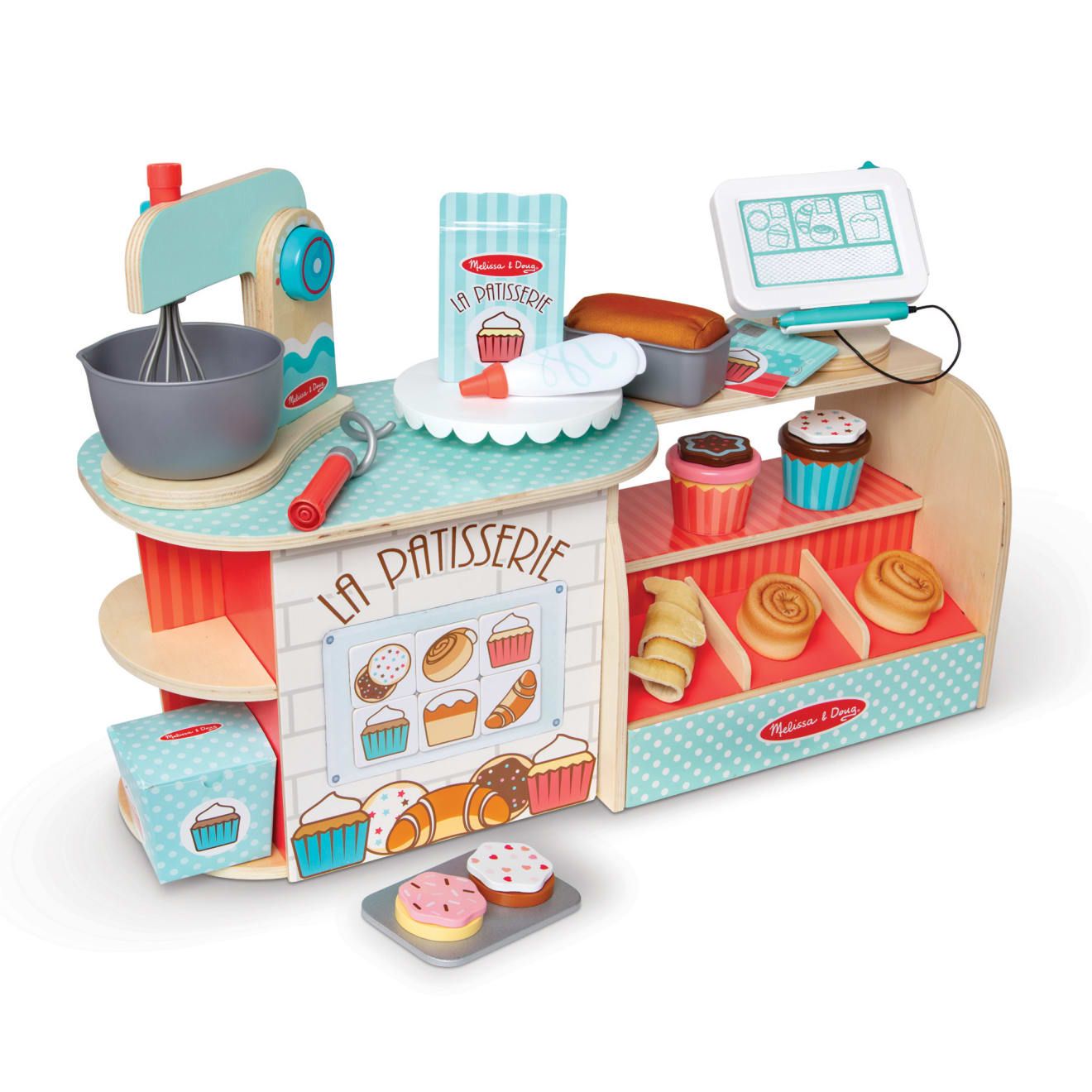 Melissa & Doug Houten bakkerij La Patisserie (39-delig) - Houten speelgoed - Rollenspel - 3+