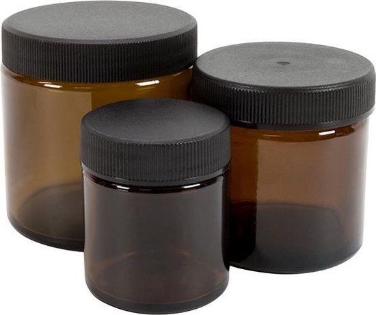 Blockland Zalfpot Glas Bruin Ged 30Ml