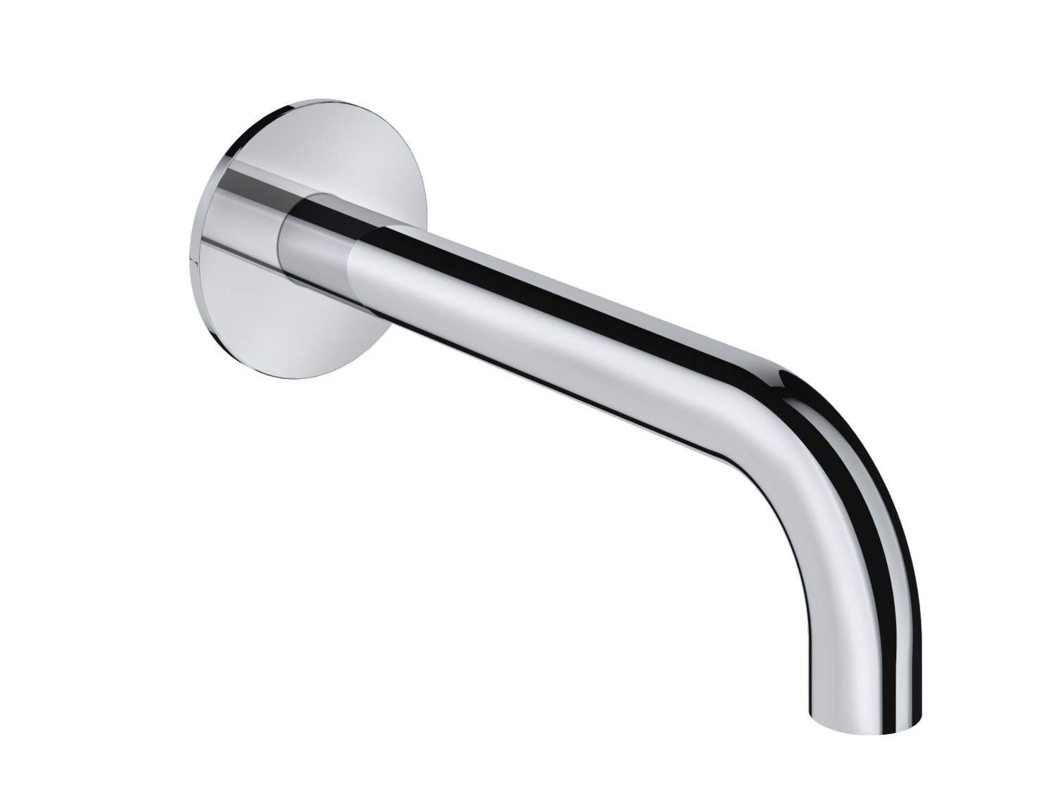 hotbath Cobber CB095 Uitloop 18 cm Mat Wit - Messing