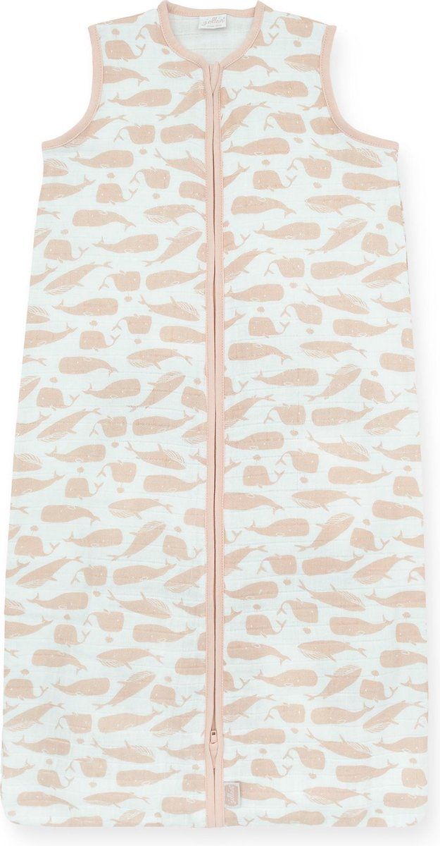 Jollein Whales Slaapzak zomer 70cm hydrofiel pale pink