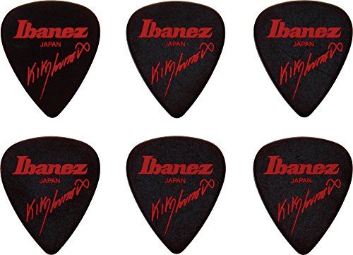 IBANEZ Kiko Loureiro Signature Picks - 1.2mm - 6-pack - Black (B1000KL-BK)