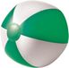 Impression Strandbal - opblaasbaar - zwembad speelgoed - groen/wit - D26 cm