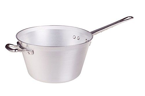 Pentole Agnelli Polenta Pot in Aluminium met RVS Handvat (zilver) - 8007441012137