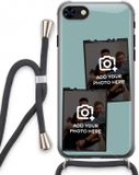 Case Company iPhone 7 Hoesje met Koord - Polaroid Zwart - Back Cover