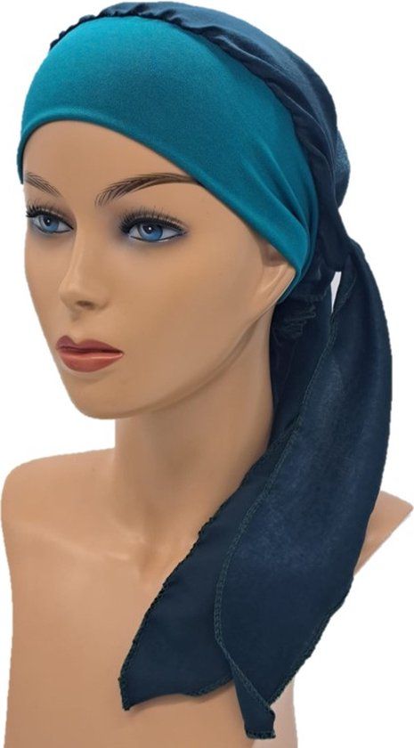 Johnson Headwear Chemo Wikkelmuts - Groen - Dames - One Size - Polyester