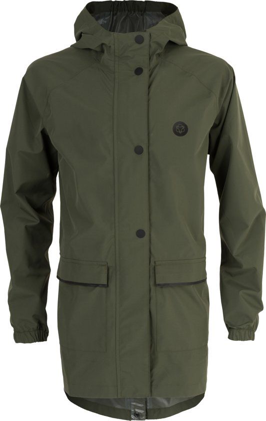 AGU Go Kids Parka Regenjas - Maat 164 - Groen