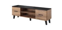 Cama LOTTA 160 2D2K TV-meubel Wotan eiken/mat zwart