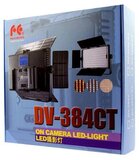 Falcon Eyes DV-384CT-K2 LED Lamp Set - Dimbaar - Incl. Accu