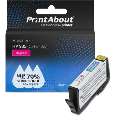 PrintAbout   Huismerk HP 935 (C2P21AE) Inktcartridge Magenta