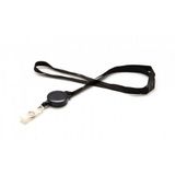 Sogedex Lanyard plat satiné 10 mm avec clip badge - set de 100