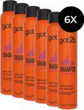 Schwarzkopf Got2b Shampooing sec Extra Texture - 6 x 200 ml