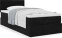 Maison Exclusive - Cadre de lit ottoman avec matelas, Noir, 80x200 cm, velours