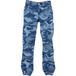 Urban Classics Laser Camo Printed Jeans Broek rechte pijpen - Taille, 30 inch - Blauw