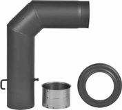 FIREFIX R150/SET Hoekknieset 150mm 3st. zwart