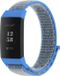 Strap-it Nylon Bracelet de montre connectée - Bleu - Convient pour Fitbit Charge 3/4