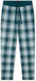 Schiesser Mix+Relax pyjamabroek, eisblau, geruit, katoen, mannen, maat 52