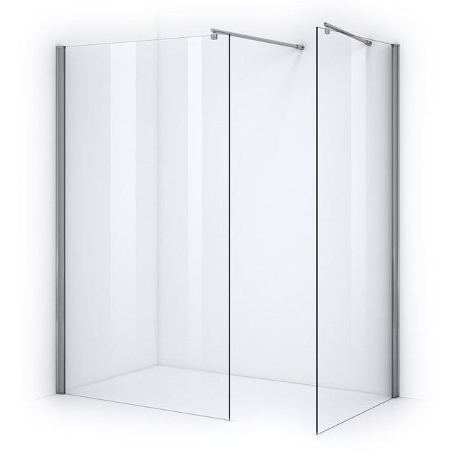 Maxaro Inloopdouche Zircon Comfort 120x80cm Veiligheidsglas 6 mm Chroom