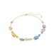 Swarovski Gema ketting, Verguld metaal, Multi, Goudkleur