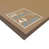 Artway Golfkarton 2 mm - 300 g/m² - Kraft gelamineerde buitenoppervlakken A3 x 60 vellen