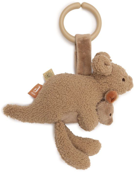 Jollein Kangaroots Wagenhanger - Kinderwagen Speelgoed - Bruin