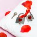 OOTB Out of the Blue Liefdesslotjes - Hartjesslot Zilver met Rood Hart - 2 Stuks met Sleutel - Valentijn