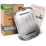 Blockhütte RVS Broodtrommel 800 ml Zilver