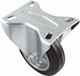 AMIG bokwiel/transportwiel - D100mm - rubber - 90kg draagvermogen - rollager