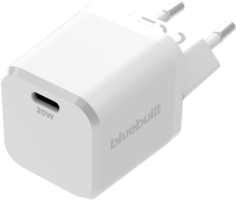 BlueBuilt Power Delivery Charger with USB C Port 20W White