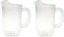 Carlisle Carafe - 2x - polycarbonate plastic - 1 litre - juice jug/ water jug - 12 x 18 cm