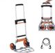 Chariot pliable sans marque - Chariot portable avec poignée télescopique - Chariot de transport - Diable