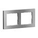 LEGRAND SEANO+ 2-voudig frame geborsteld staal 765392