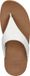 FitFlop Lulu Leather Toe Teenslippers Wit - Maat 39