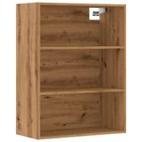 vidaXL Bovenkast 69,5x32,5x90 cm Artisanaal Eikenkleur