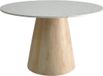 DÉJA Living Table basse Sara Ronde - Terrazzo/Bois - Naturel - 55x55x38cm