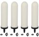 Icecat Ensemble de 4 filtres céramiques de 7 pouces avec charbon actif