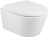 QeramiQ Urby hangtoilet – spoelrandloos – diepte 52 cm – met zitting – glans wit