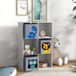 Étagère de rangement pour enfants, cube, tiroirs, MDF, protection anti-basculement, blanc