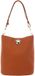 Coccinelle Leren schoudertas Nikla Handbag Double Grainy Leather Crab / Jellyfish Lichtbruin