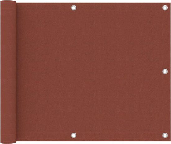 vidaXL Balkonscherm 75x500 cm Oxford stof Terracotta