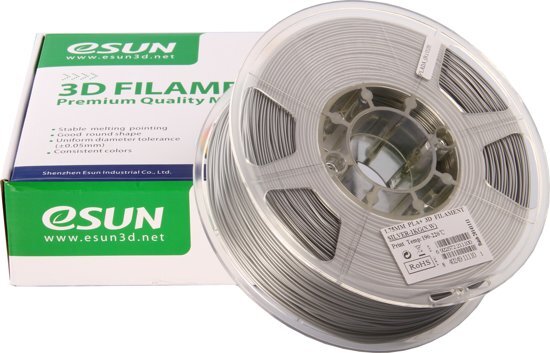 ESUN PLA+ Silver - 1.75mm - 3D printer filament
