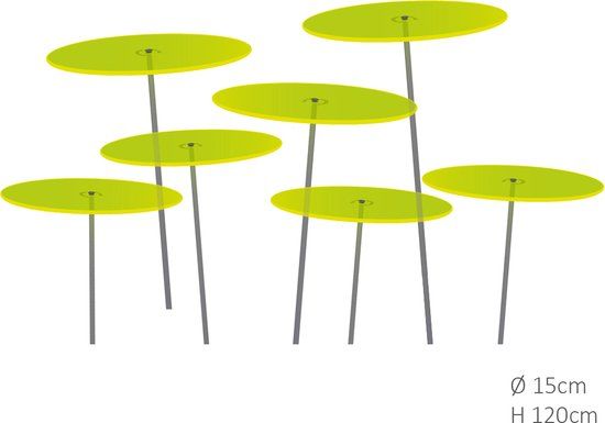 Cazador Del Sol 7 stuks! Zonnevangers Groen medium 120x15 cm