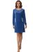 Pastunette Dames Nachthemd Nightflower Blauw Velour Maat 40